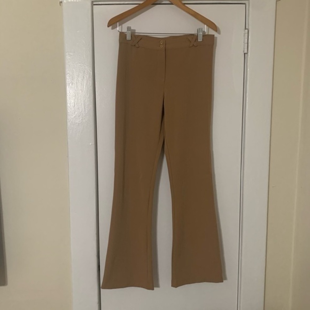 Sarah Candy Tan Dress Pants‎ Stretch Medium